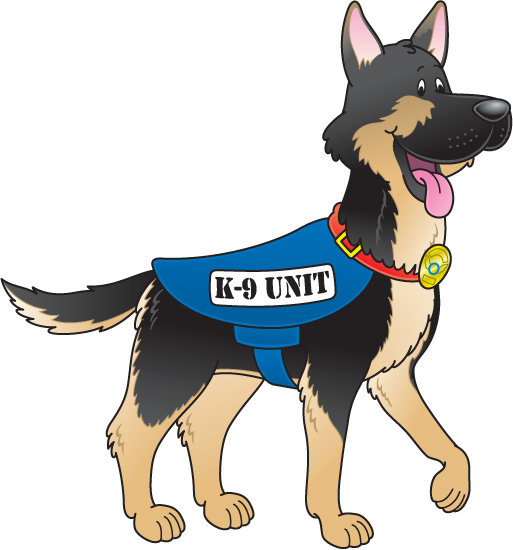 Police officer with dog clipart clipartxtras