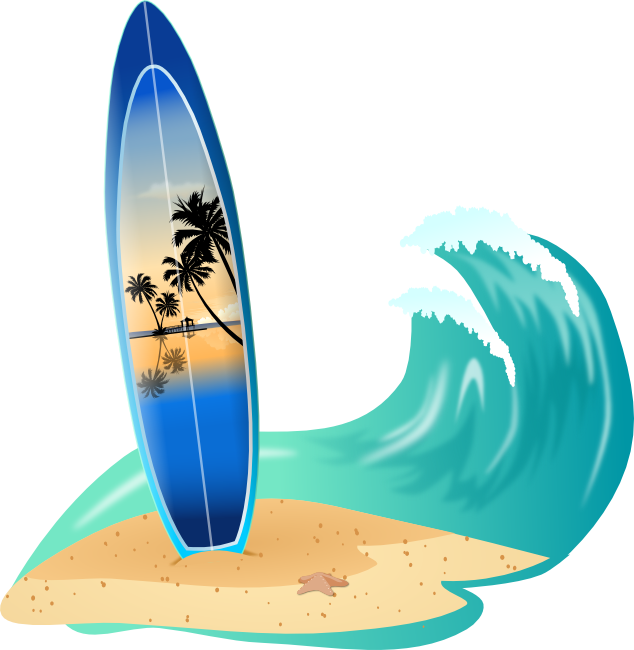 Surfboard clip art