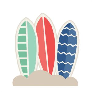 Surfboards svg beach print surfboard cutting clip art image