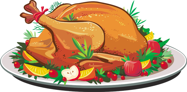 Thanksgiving turkey dinner clipart free images 2
