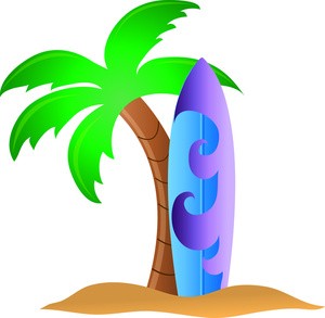 Tropical surfboard clipart surfing surf pictures of