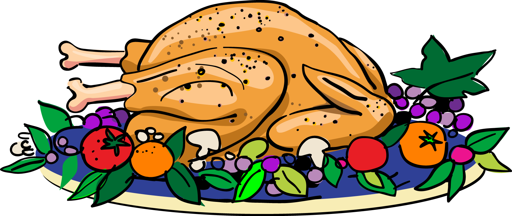 Turkey dinner clipart free images 4 clipartix