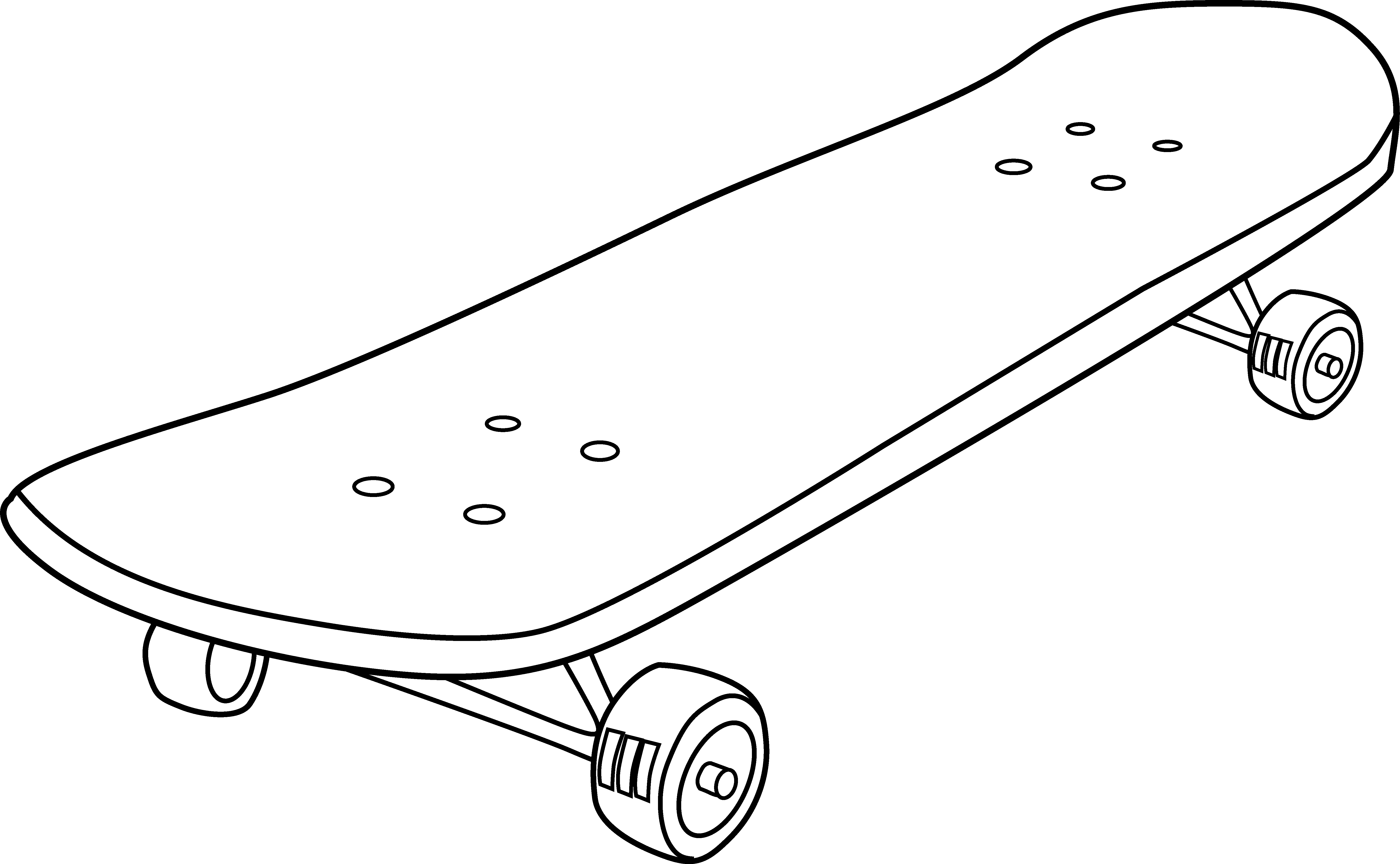 Skateboard clipart 3