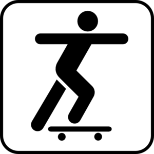 Skateboarding clip art at vector clip art