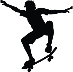 Skateboarding clip art free clipart images