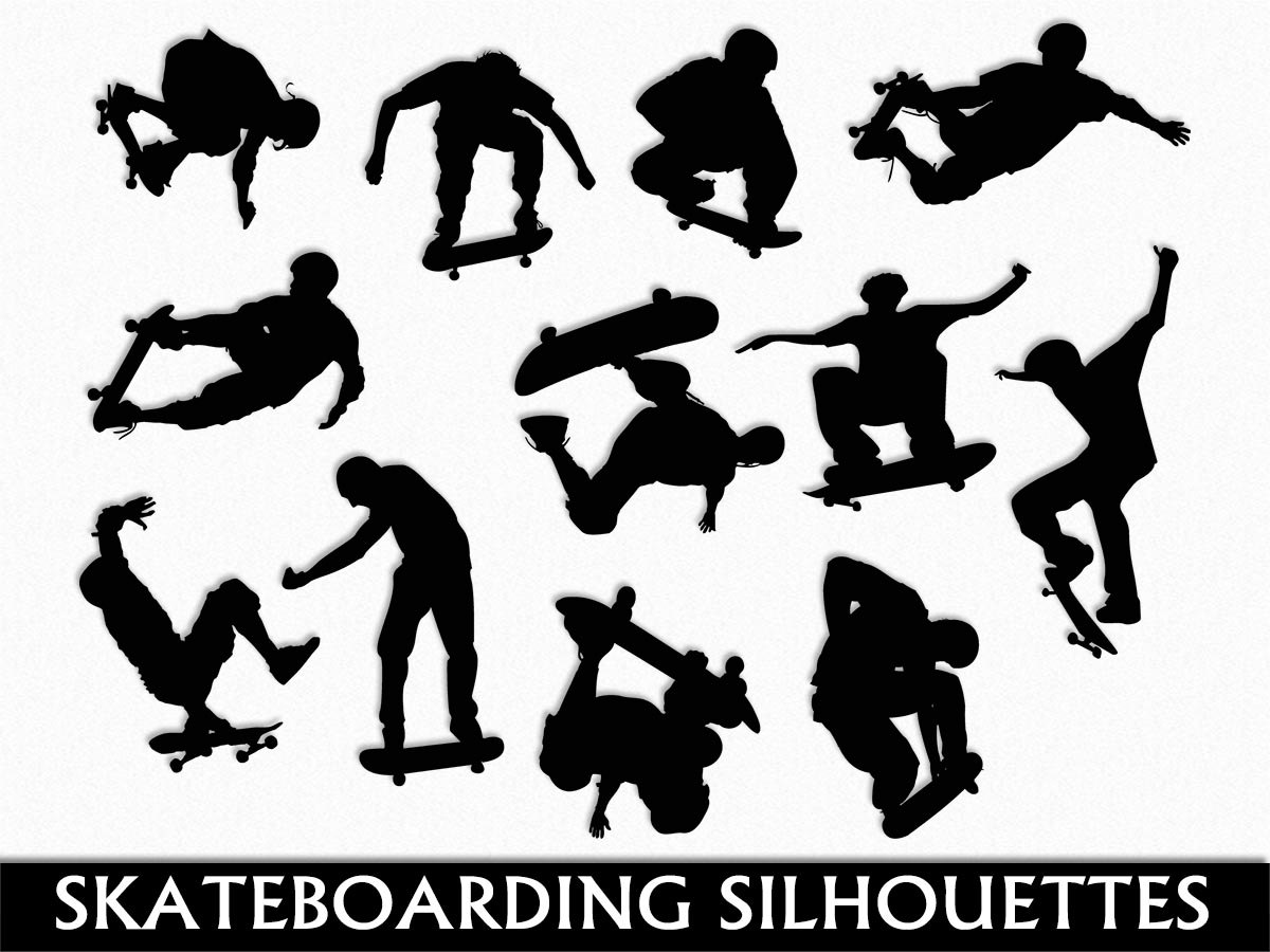 Skateboarding clip art graphic skateboard clipart digital