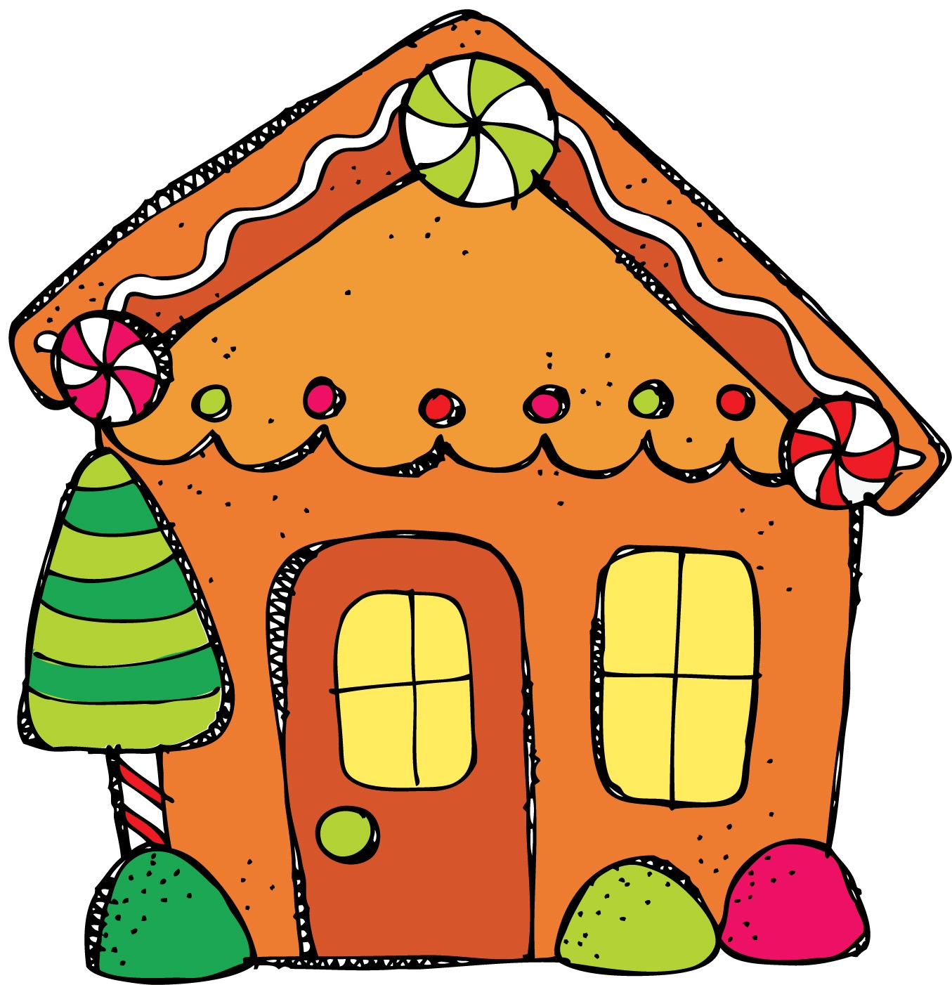 8 gingerbread house clip art free clipart images