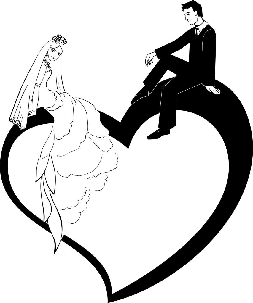 Bride and groom clip art clipart image clipartix
