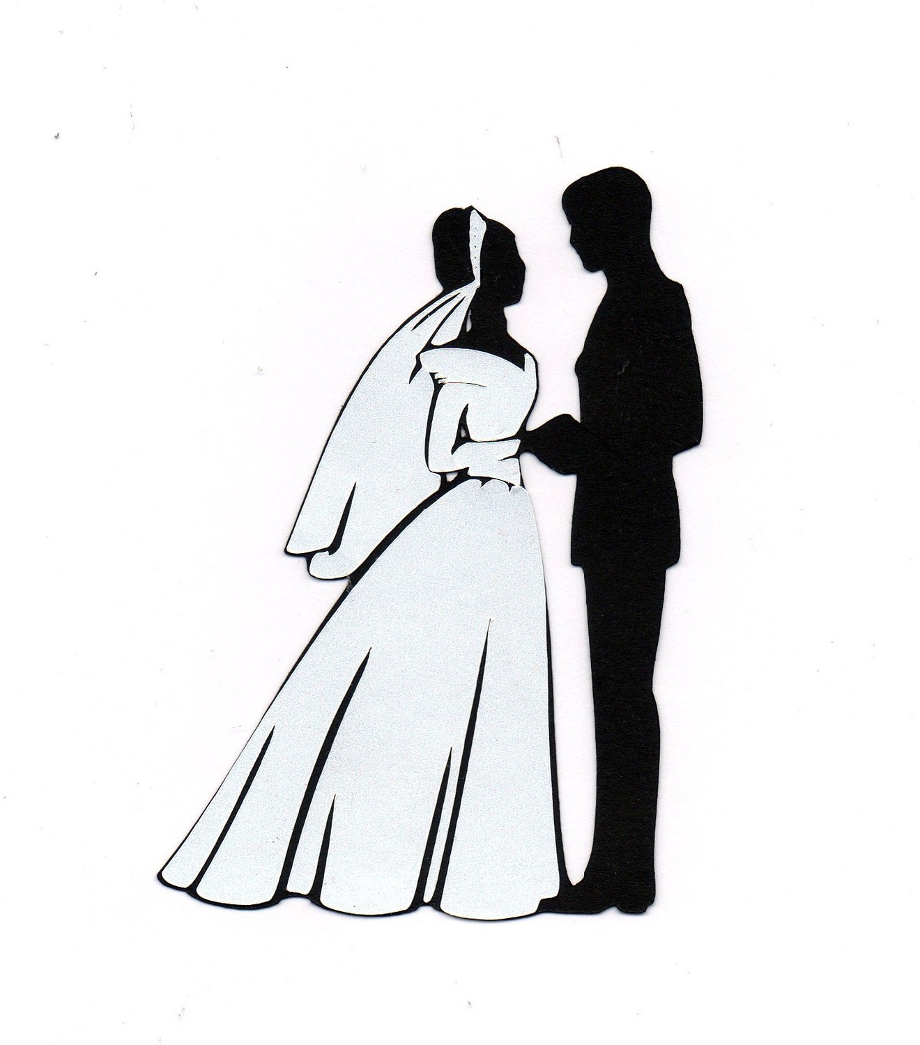Bride and groom clipart 7 bride silhouette image 2