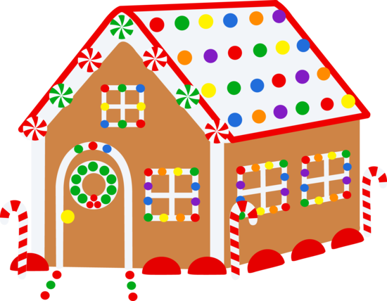 Christmas gingerbread house free clip art