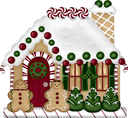 Gingerbread house clip art clipart 2