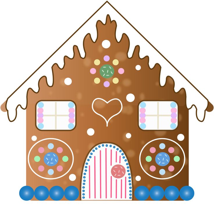 Gingerbread house clip art clipart