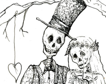 Halloween bride and groom clipart clipartxtras