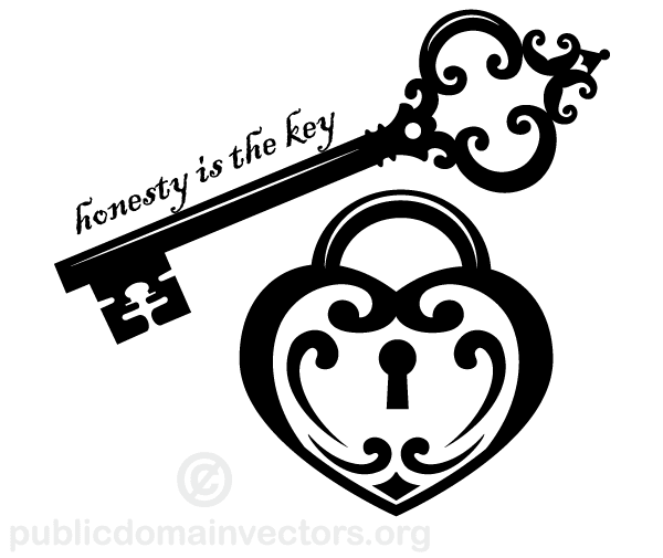 Honesty is the key vector art freevectors clip wikiclipart
