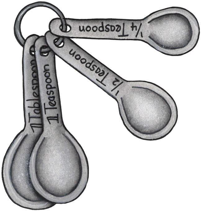 Imagens decoupage clipart measuring spoons 4 projects to