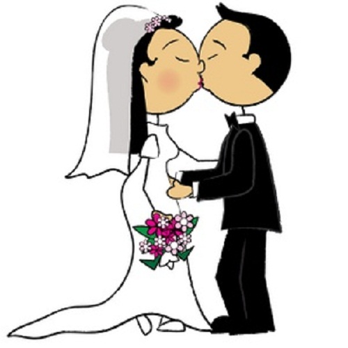 Kiss bride and groom clipart cliparts others art inspiration