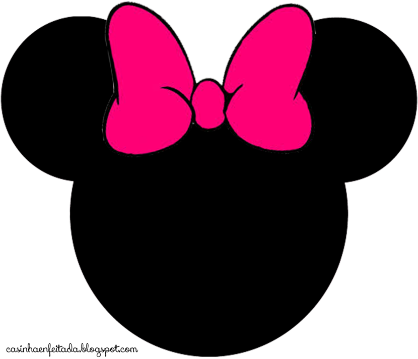 Minnie mouse head 3 cliparts 2