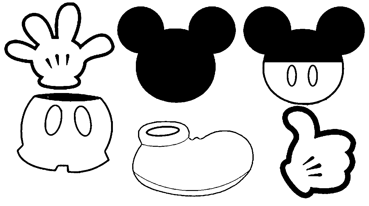 Minnie mouse head black mickey mouse head clip art