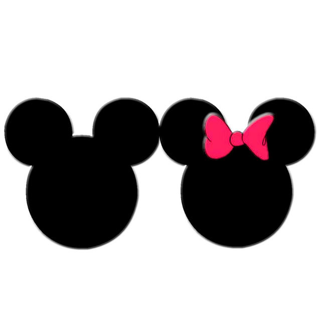 Minnie mouse head mickey mouse head clipart
