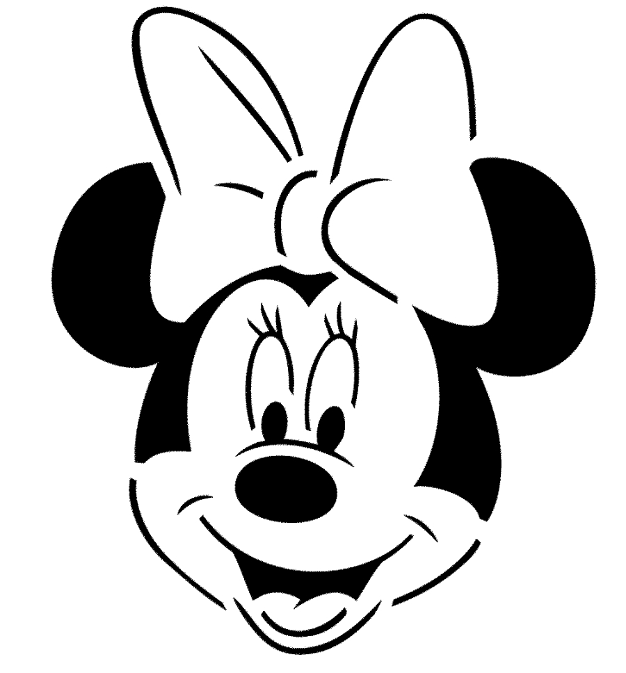 Minnie mouse head minnie mouse black and white pictures selection and clipart