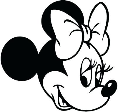 Minnie mouse head minnie mouse outline cliparts
