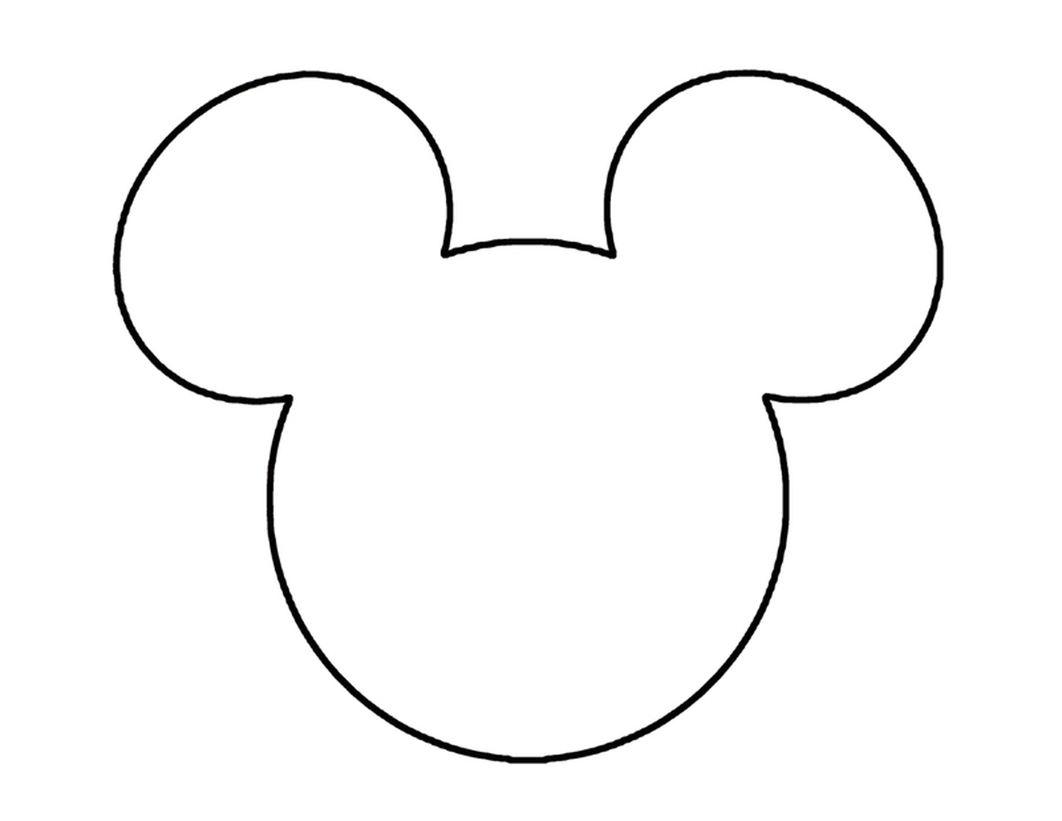 Minnie mouse head mouse head shadow clipart