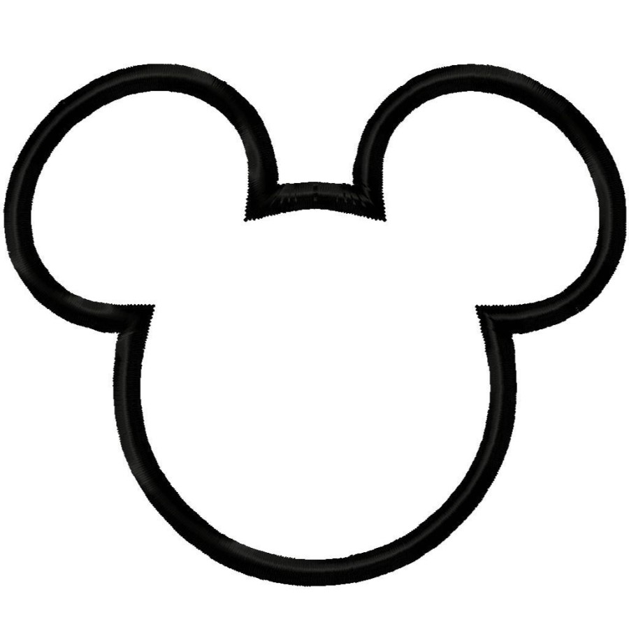 Minnie mouse head mouse headloring page clip art