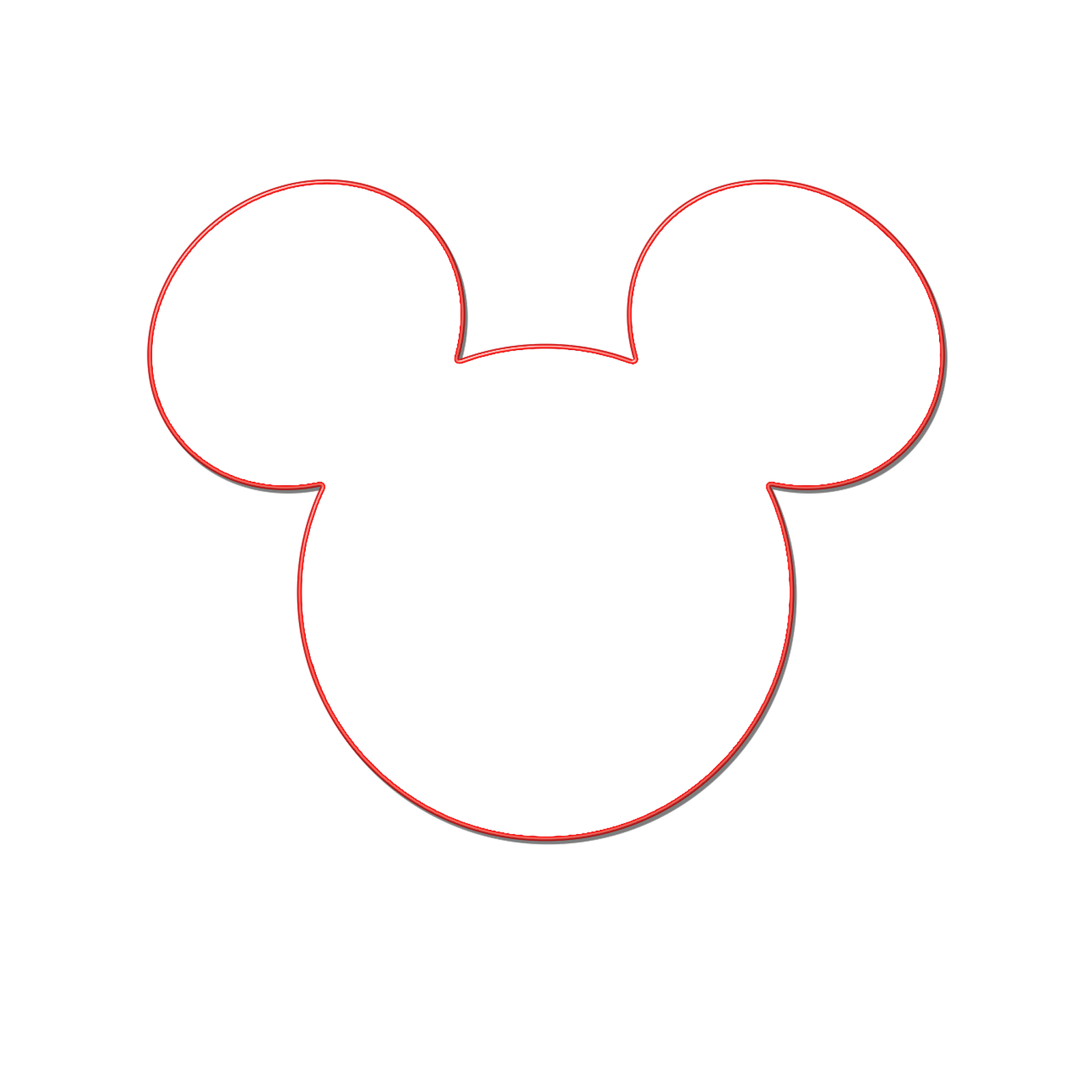 Minnie mouse head outline free download clip art 3