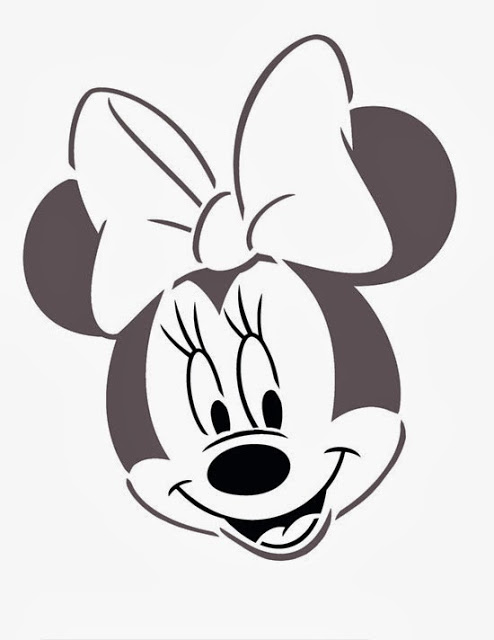 Minnie mouse head templates is it for parties free clipart