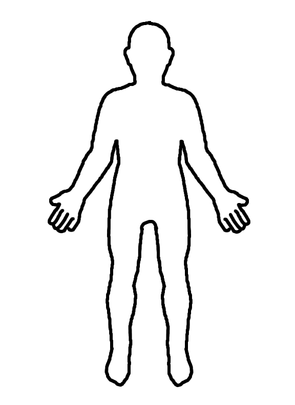 Person outline blank person template free download clip art 3