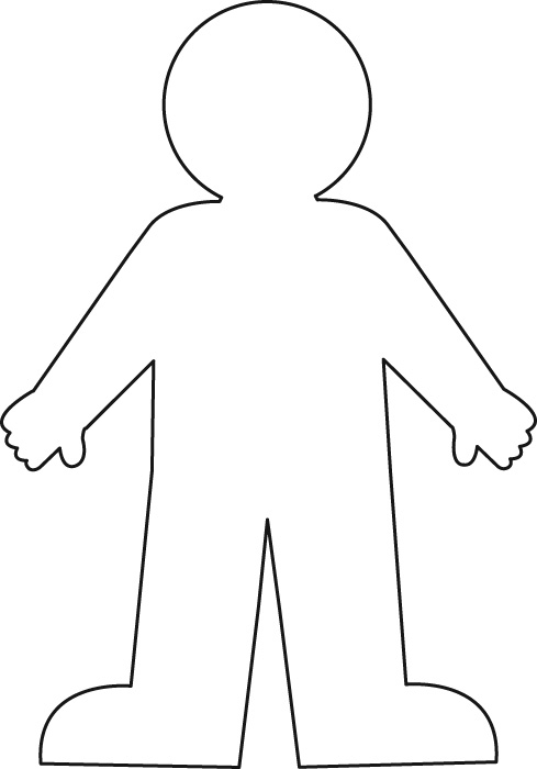Person outline blank person template free download clip art 5
