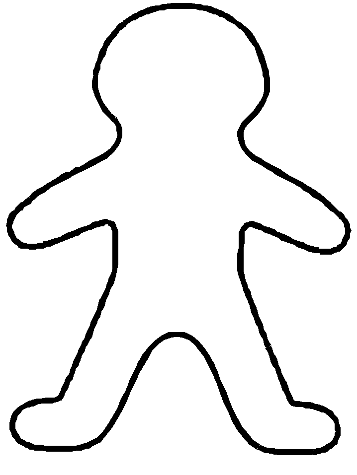 Person outline blank person template free download clip art 8
