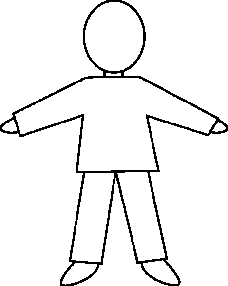 Person outline blank person template free download clip art 9