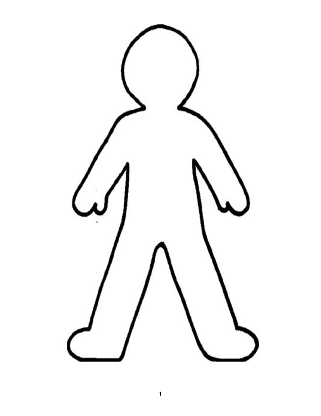 Person outline blank person template free download clip art