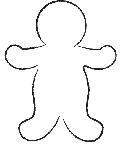 Person outline clipart 2