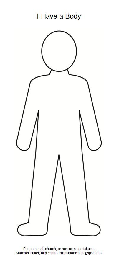 Person outline ideas on body template all 2