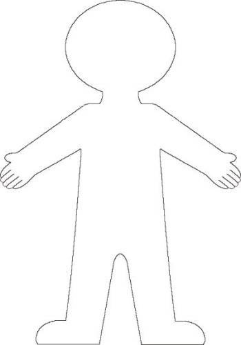 Person outline ideas on body template all 3