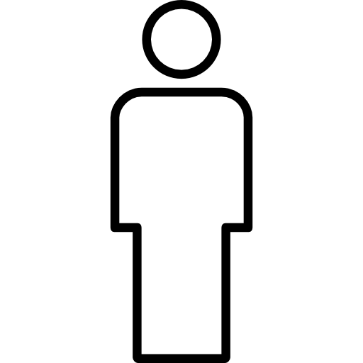 Person outline man shape outline free people icons
