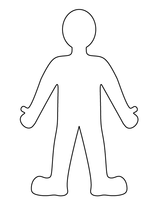 Person outline outline of a person clipart clipartxtras