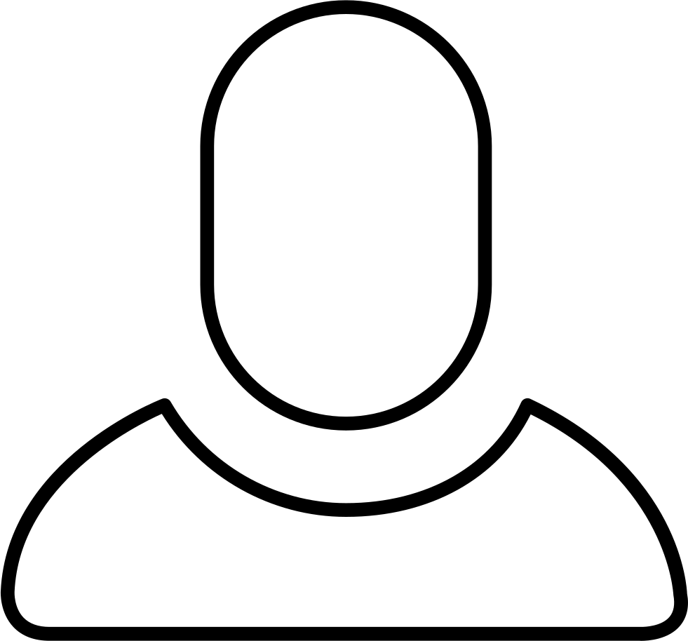 Person outline svg icon free download