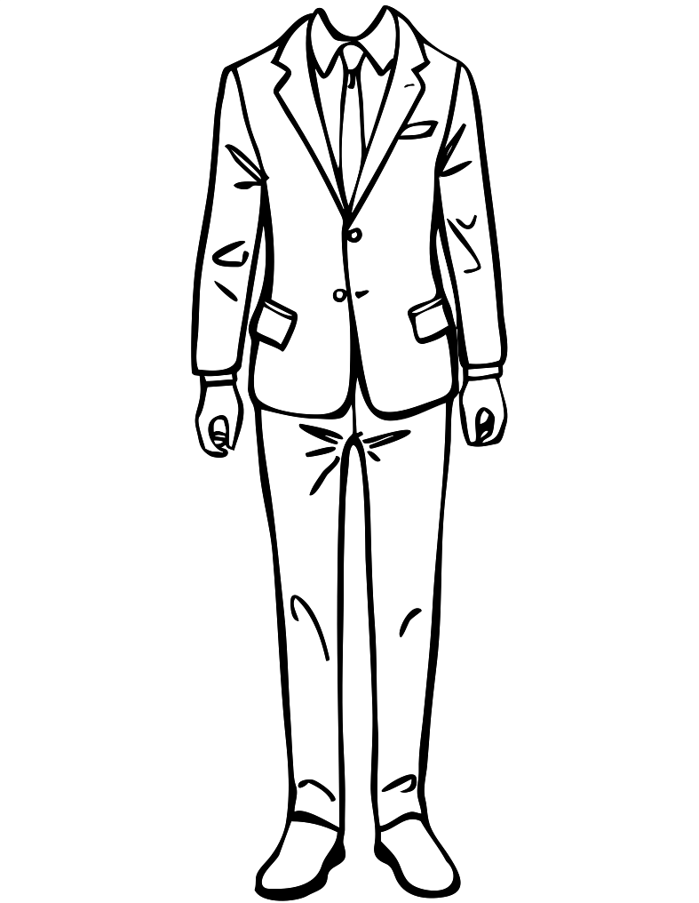 Person outline template 3