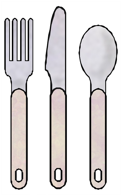 Spoon and fork clipart 3