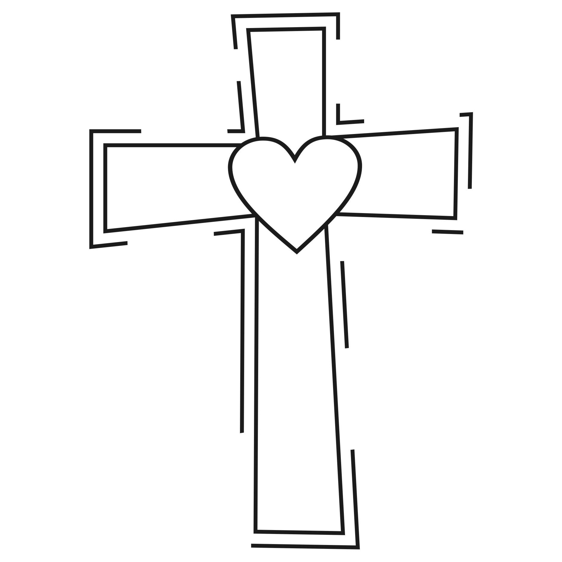 Catholic cross clip art black and white clipartllection
