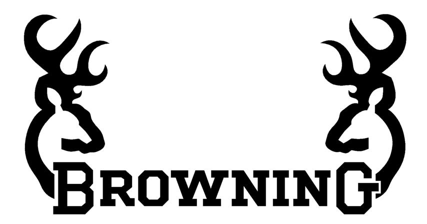 browning symbol Browning logo 4 decal sticker jpg