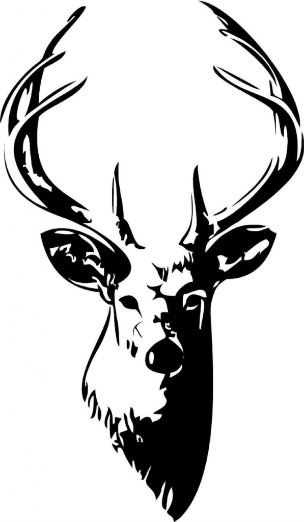 How to draw a browning symbol deer head logo clipart free use jpeg
