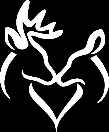 browning symbol Deer heart hunting buck vinyl decal sticker browning jpg
