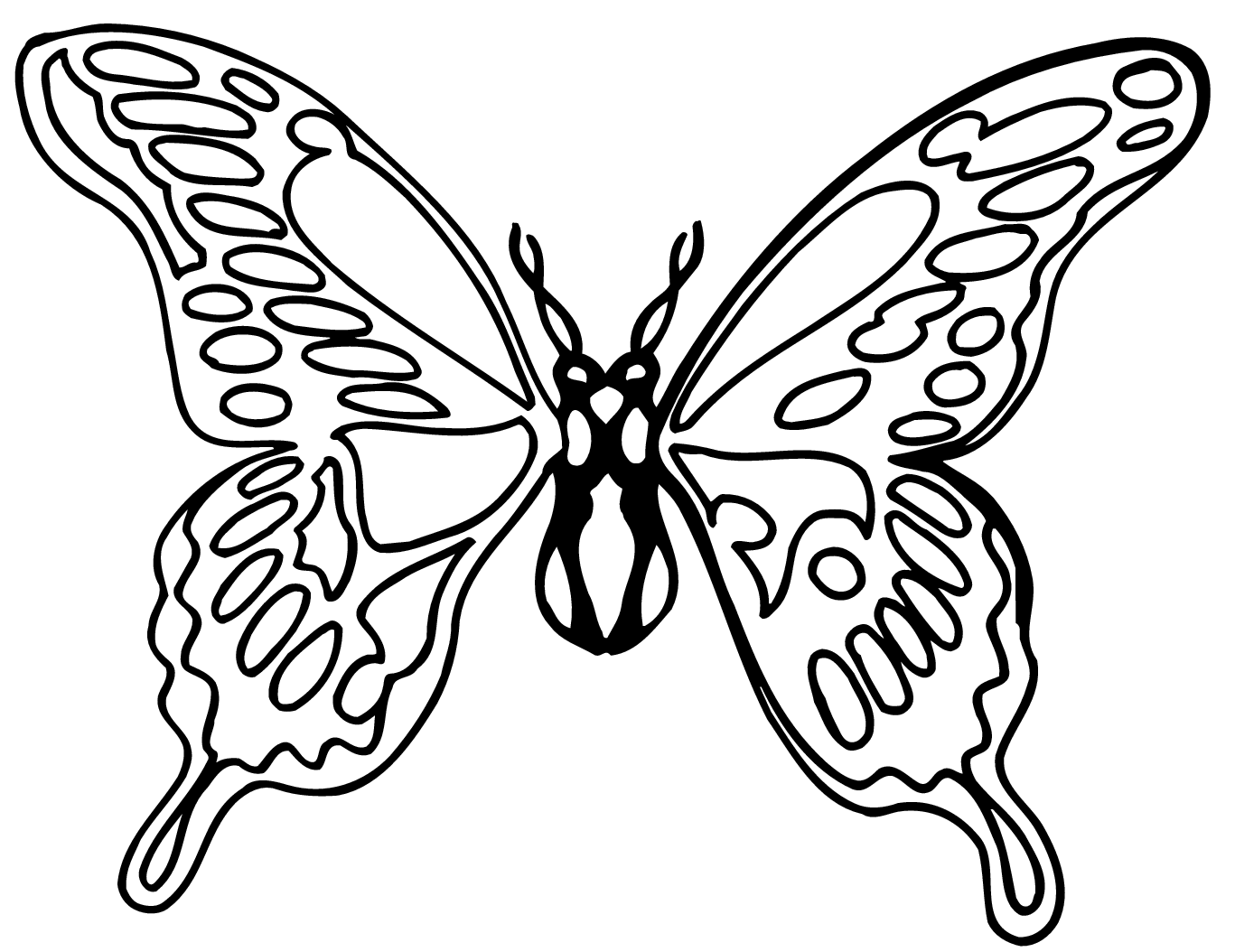 butterfly black Butterfly clipart black and white png
