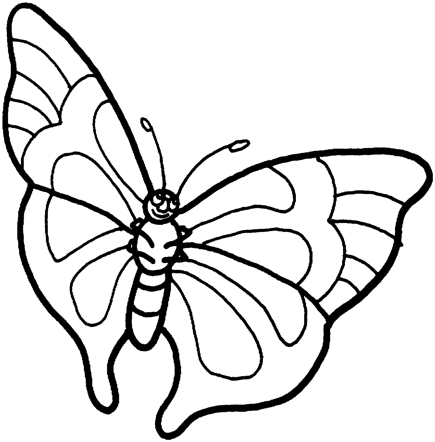 butterfly black Butterfly clipart for kids black and white clipartxtras gif