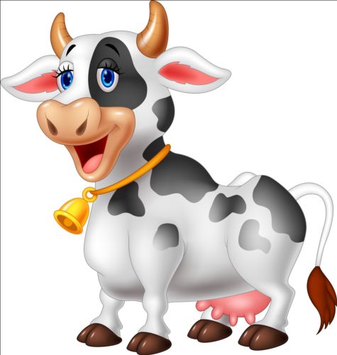 cartoon cow Cartoonw cute vector vector animal cartoon free download jpg
