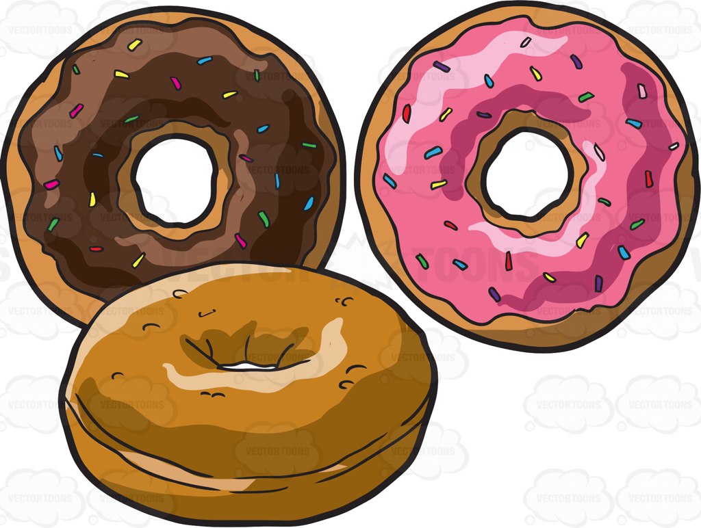 cartoon donut Delicious fresh donuts donut cartoon jpg